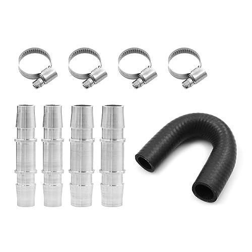 WnSEu Pro Engine Heater Core Kit 5/8" End and 3/4" End Hose with aluminum fittings Compatible with Most Common Heater Hoses - Image 2