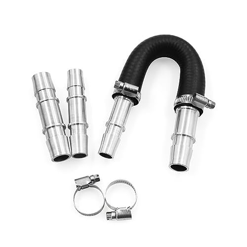 WnSEu Pro Engine Heater Core Kit 5/8" End and 3/4" End Hose with aluminum fittings Compatible with Most Common Heater Hoses - Image 1