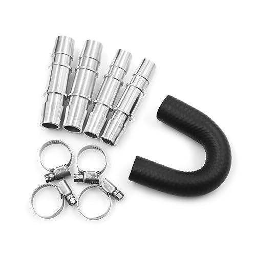 WnSEu Pro Engine Heater Core Kit 5/8" End and 3/4" End Hose with aluminum fittings Compatible with Most Common Heater Hoses - Image 3