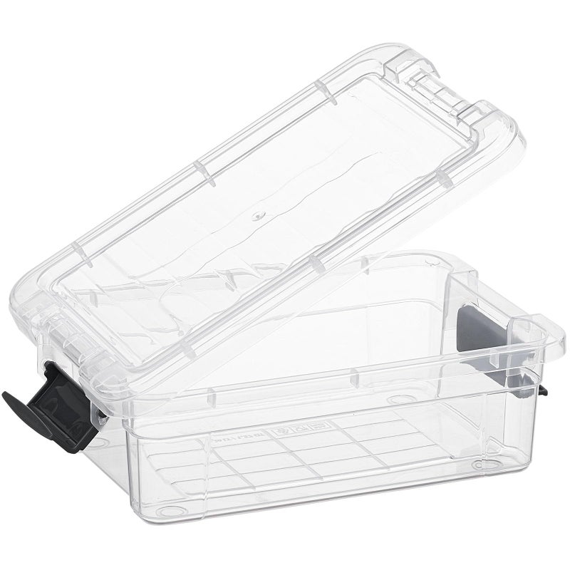 Superio Clear Storage Boxes with Lids, 1.27 Quart Plastic Container Bins for Organizing, Stackable Crates, BPA Free, Non Toxic, Odor Free, Organizers for Home, Office and Dorm - Image 5