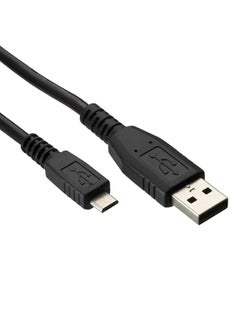 اوميكر كابل بمنفذ مايكرو USB لهواتف سامسونج وهواوي وأوبو وشاومي وأجهزة الموبايل التي تعمل بنظام أندرويد بطول1 قدام أسود  - Image 1