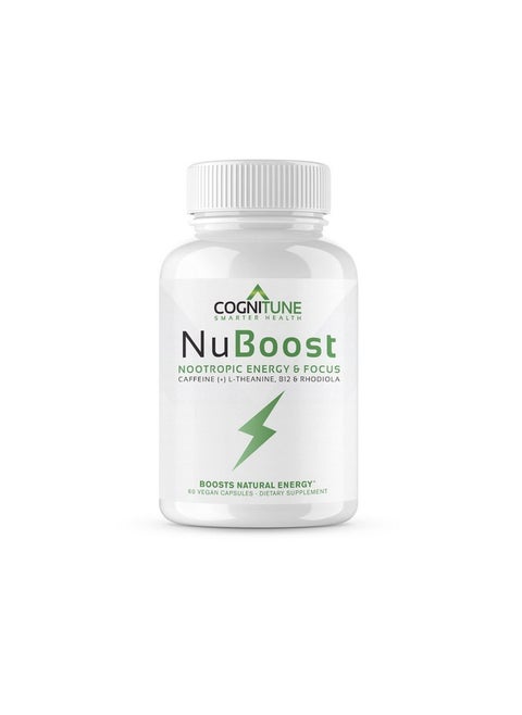 Energy & Focus Supplement - Caffeine L-Theanine, Vitamin B12, Rhodiola + BioPerine for Absorption, No Crash, Jitter Free 100mg Caffeine Pills, Clean Nootropic Brain Booster