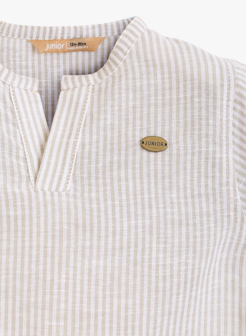 Junior Baby Boys V-Neck Shirt - Image 2