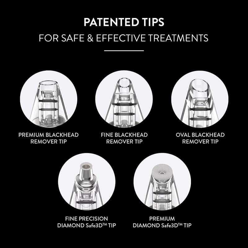 Microderm GLO GEM Diamond Microdermabrasion and Suction Tool - Blackhead Remover Pore Vacuum Advanced Facial Treatment Machine - Anti Aging Wrinkle Care for Collagen Production & Acne Scars (Purple) - Image 4