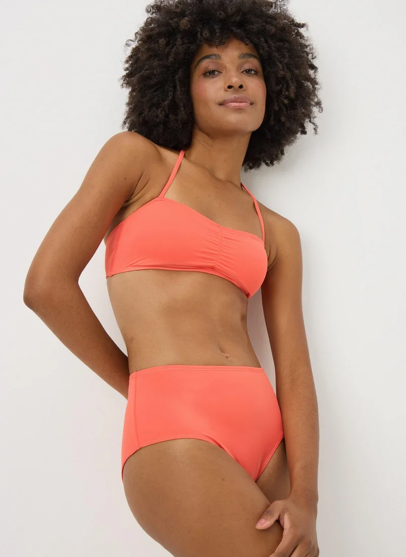 Matalan Coral High Waist Bikini Bottoms