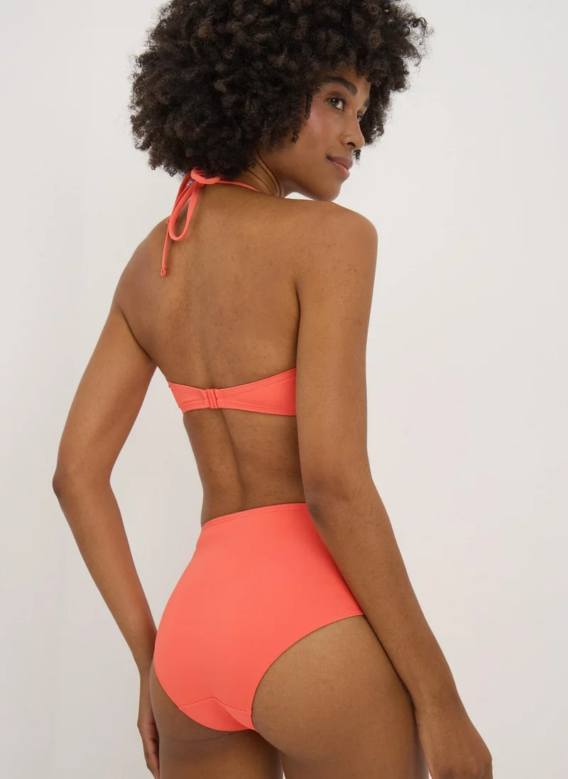 Matalan Coral High Waist Bikini Bottoms