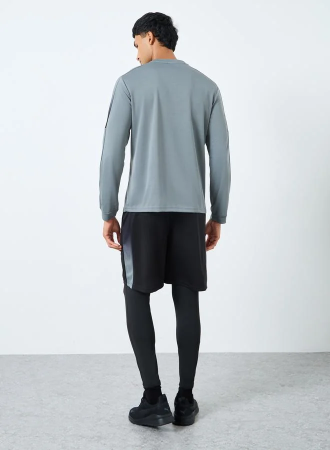 ستايلي Styli Pack of 3 - Reflective Print T-Shirt, Shorts and Track Pants