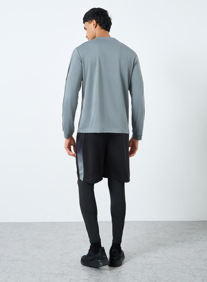 ستايلي اكتيف طقم ستايلي  قطع - تي شيرت بطبعة عاكسة وشورت وبنطلون رياضي - Image 5