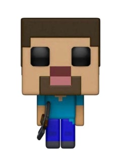 نيبمينينت دمية بوب! برأس هزاز لشخصية ستيف من لعبة الفيديو "Minecraft" - طراز 316 3.75بوصة  - Image 1