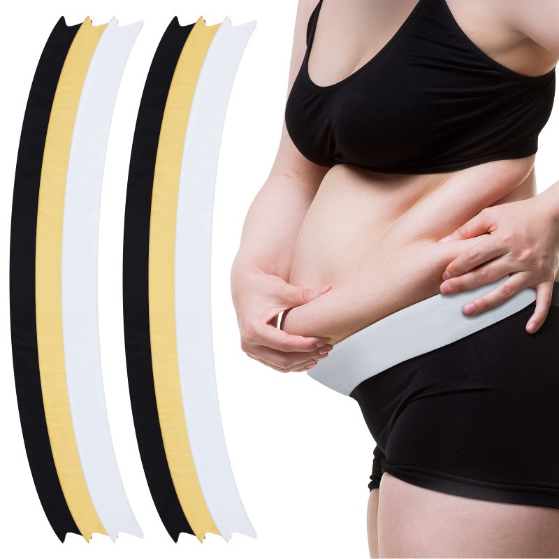 Boyiee 6 Pack Tummy Liners for Sweat Rash Plus Size Under Belly Sweat Liners Stomach Pad Belly Band for Women Men XXLarge