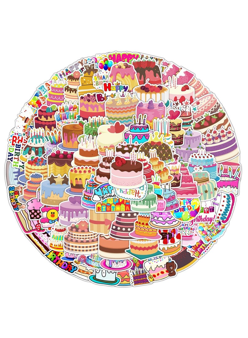 100 قطعة من ملصقات عيد الميلاد السعيدة من الفينيل المقاومة للماء لزجاجة المياه والكمبيوتر المحمول ولوح التزلج والأمتعة والجيتار والدراجات النارية وحفلات أعياد الميلاد هدية للمراهقين والبالغين والأطفال - Image 1