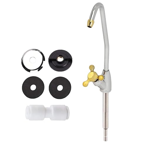 Shapure Imported ro Faucet tap for Under Sink for All ro uv Water purifiers Stainless Steel 12.5 l tap (Silver) - Image 1