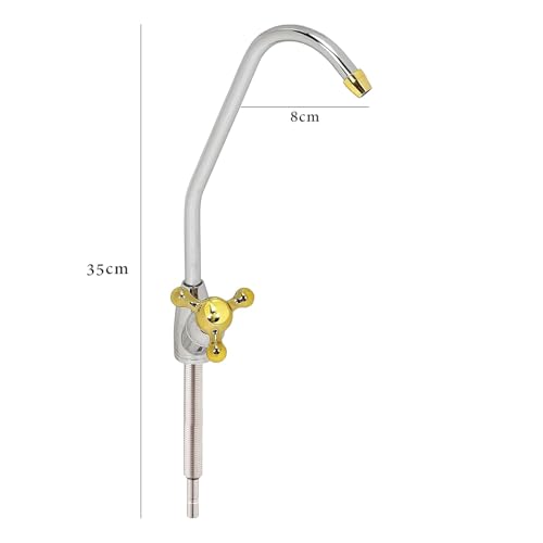 Shapure Imported ro Faucet tap for Under Sink for All ro uv Water purifiers Stainless Steel 12.5 l tap (Silver) - Image 2