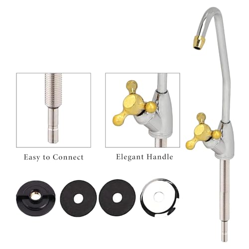 Shapure Imported ro Faucet tap for Under Sink for All ro uv Water purifiers Stainless Steel 12.5 l tap (Silver) - Image 3