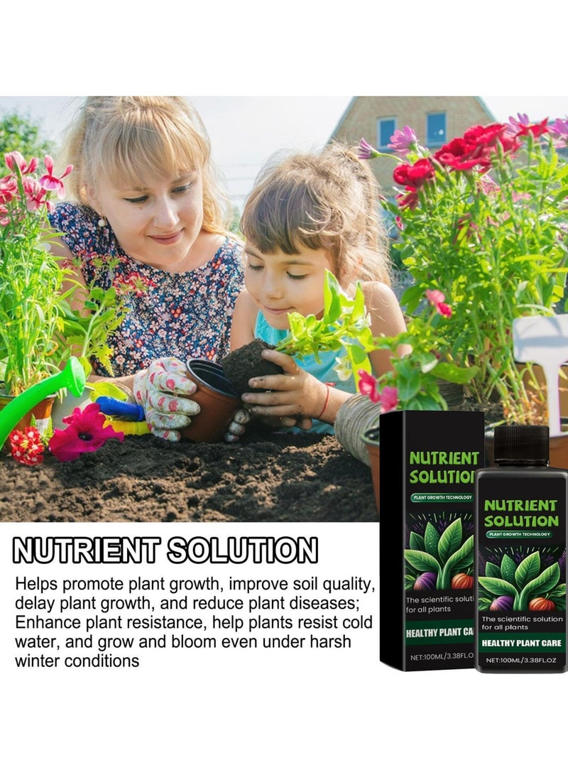 CMGTYYD 100ml Plant Nutrient Solution, Natural Liquid Fertilizer And Plant, Vegetable Plant Fertilisers, Nutrient Solution, Plant Growth Enhancer For all leaf plants Soils, Plants, Hydroponic And Garden Care  - Image 2