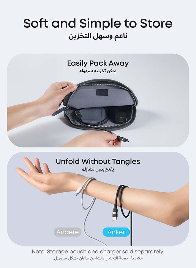 Car Carplay USB to USB C Cable, USB A to USB C Charger Cord for iPhone 17/17Pro/16 Pro Max/ Air and More (USB 2.0, 6FT,Black) - Image 2