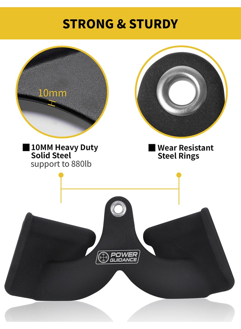 POWER GUIDANCE LAT Pulldown Attachments, Pull Down Bar with Ergonomic Handle, Cable Machine Attachments for More Effective and Less Fatigued Grip - Image 4