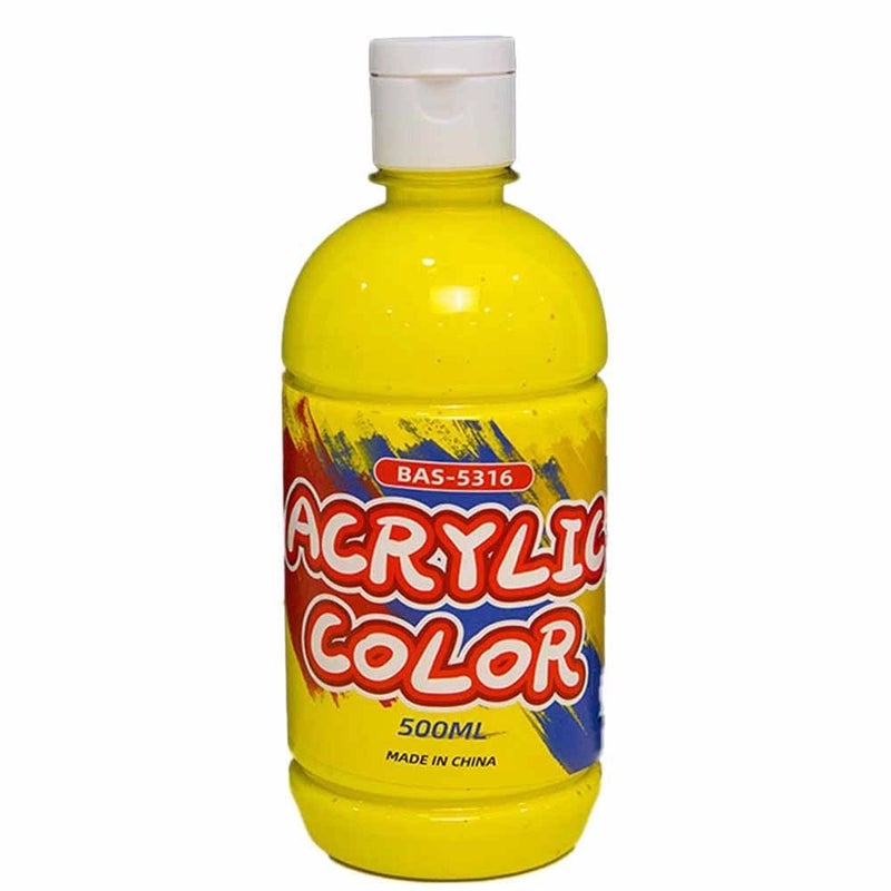 Acrylic Color 500ml- Yellow