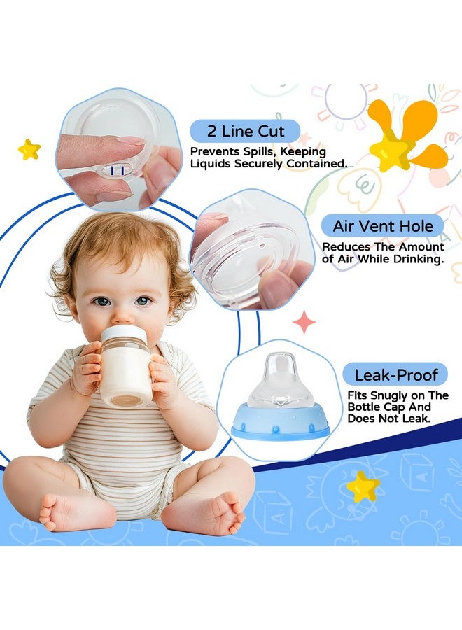 RBUGR 6 Pack Replacement Silicone Spout Compatible with NUK Active and Learner Cups, Sippy Cup Nipple for NUK Sippy Cup & Learner Cup, 100% Silicone Sippy Nipples for 6m+ - Image 4