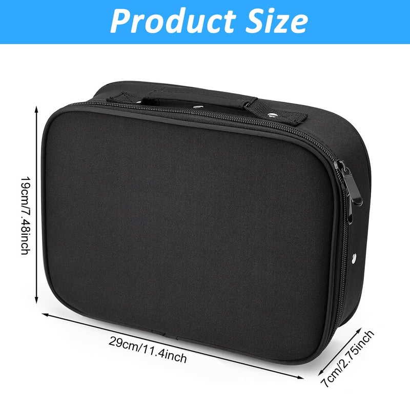 May Create ® Hair Trimmer Styling Tool Storage Case Bag, Portable PU Travel Carrying Bag with Handle and Zipper, Barber Tool Organizer Suitcase for Electric Hair Clippers & Accessories - Image 2
