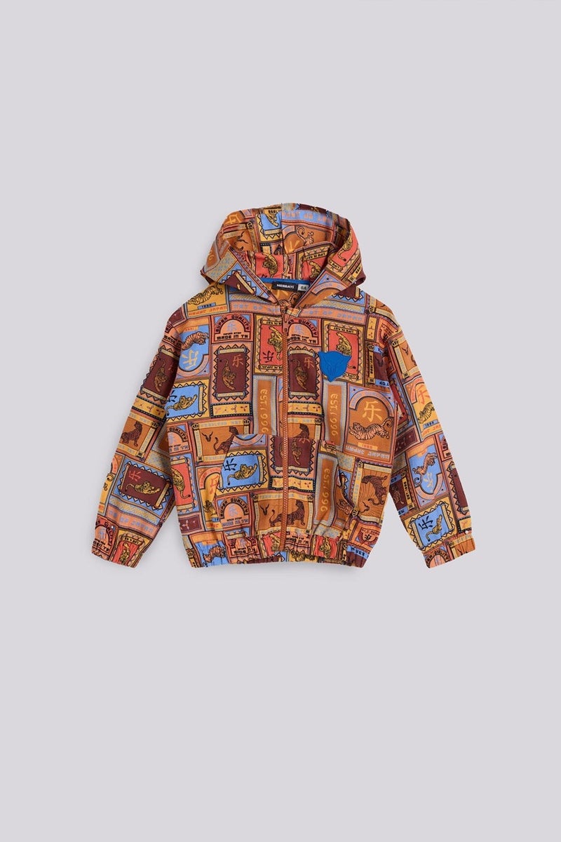 Nebbati Bg Store Boy Patterned Tracksuit Top - Image 5