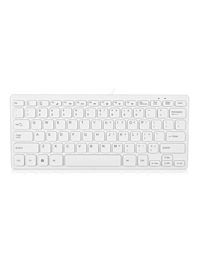 Chocolate Ultra Thin USB Mini Wired Keypad Business Computer Office PC Keyboard Wholesale-Color:Blue