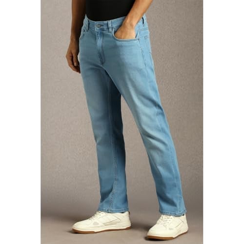Louis Philippe Men Light Blue Light Slim Fit Jeans - Image 2
