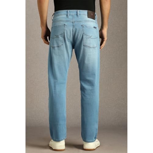 Louis Philippe Men Light Blue Light Slim Fit Jeans - Image 3