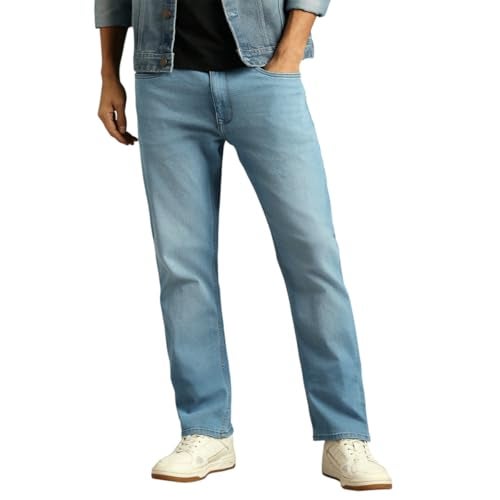 Louis Philippe Men Light Blue Light Slim Fit Jeans - Image 1