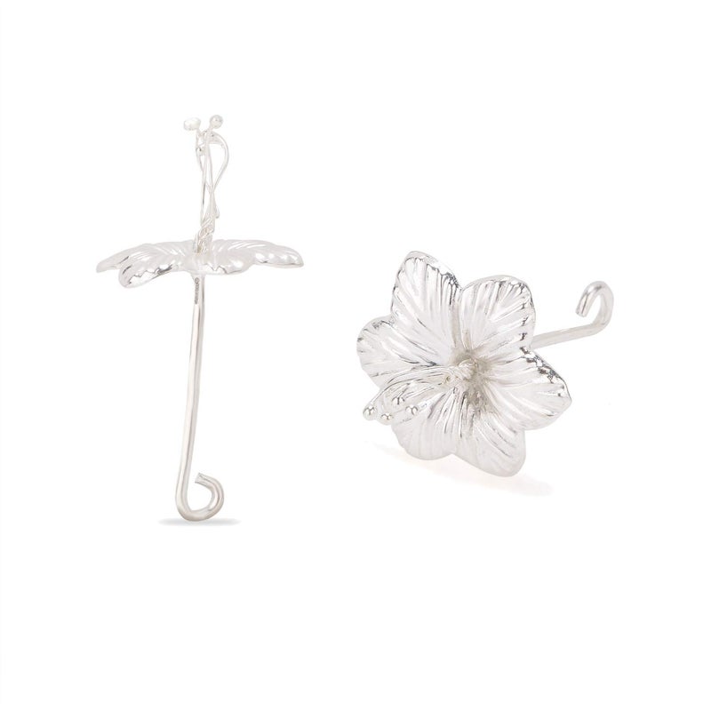 Osasbazaar Pure Silver Artificial Flowers for Puja Temple at Home Workplace and Gifting 9799 Pure BIS Hallmarked Silver 6 Pieces - Image 3