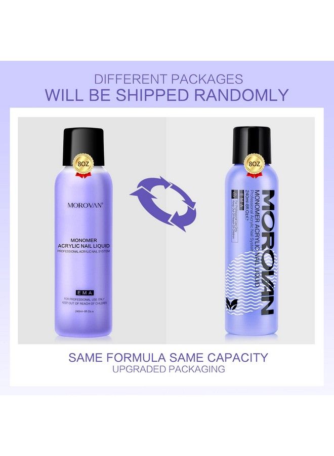 morovan سائل أظافر أكريليك أحادي المونومر 8 أونصة لبودرة الأكريليك سائل أظافر أكريليك أحادي المونومر الاحترافي لتمديد أظافر الأكريليك غير المصفر من Mmafree - Image 3