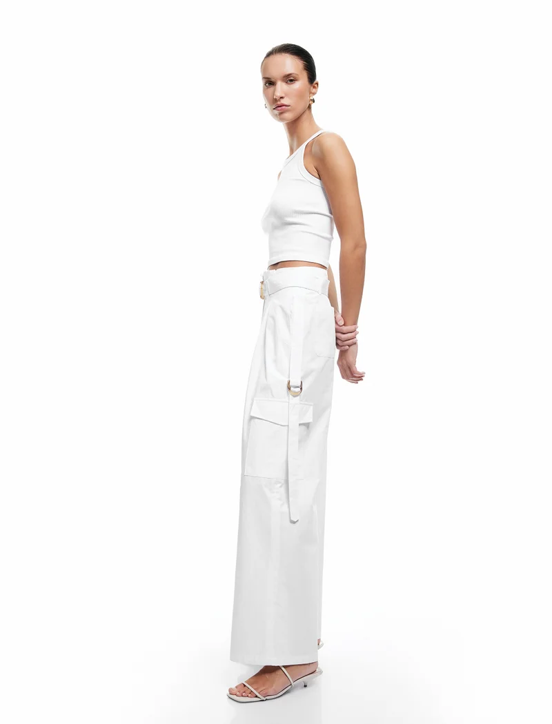 كوتون Wide-Leg Trousers