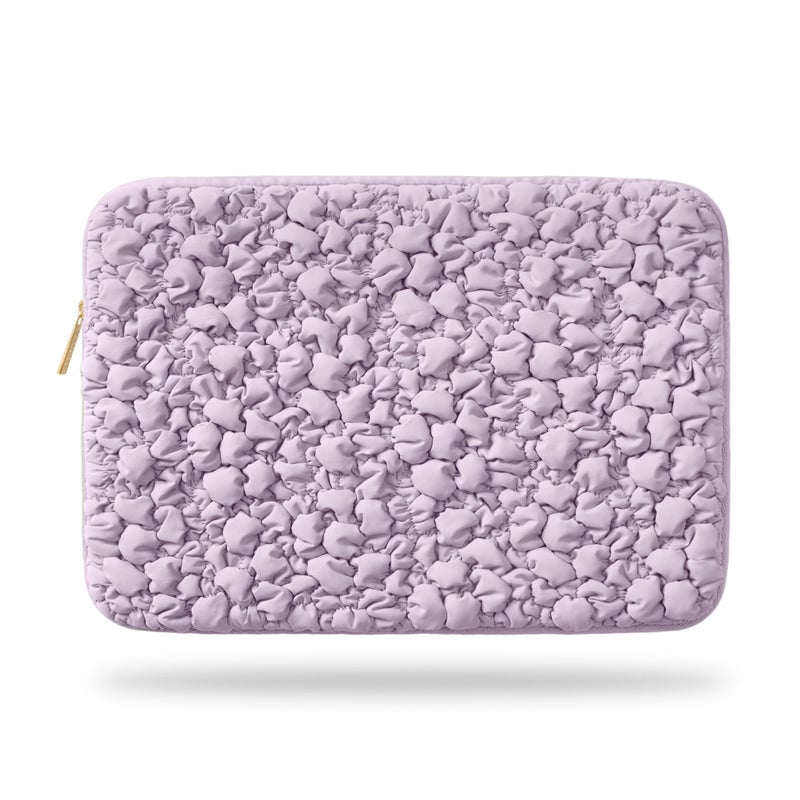 Vandel Puffy Laptop Sleeve Case 1314 inch Laptop Sleeve Bag Case 133 Inch Compatible with MacBook AirPro 13Pro 14iPad Pro 129 HP Dell ASUS Computer Bag Cover Lilac Scrunch - Image 2