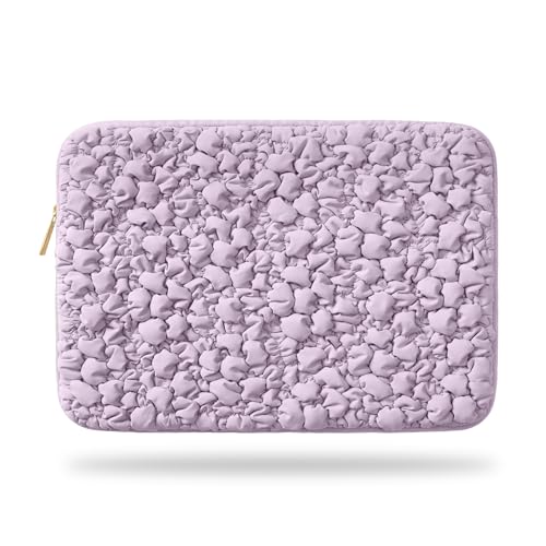 Vandel Puffy Laptop Sleeve Case 1314 inch Laptop Sleeve Bag Case 133 Inch Compatible with MacBook AirPro 13Pro 14iPad Pro 129 HP Dell ASUS Computer Bag Cover Lilac Scrunch - Image 1