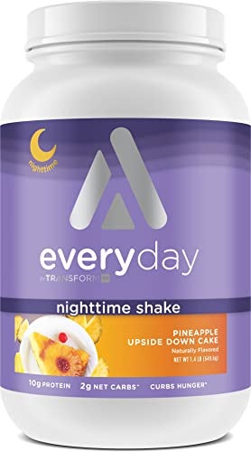 TransformHQ Nighttime Shake Sleep Protein Blend 28 Servings Pineapple Upside Down Cake Flavor - Image 2