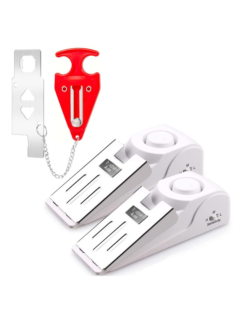 Kerui KERUI Upgraded Door Stop Alarm with Portable Door Lock 120 dB Travel Door Stopper Door Wedge Alarm with 3 Levels Sensitivity for Hotel, Home, Apartment  - Image 1
