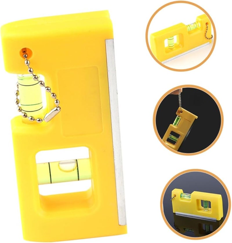 PartyKindom أداة فقاعة مغناطيسية مسطرة روح صغيرة مع سلسلة تعليق لنجارة البناء DIY - Image 3