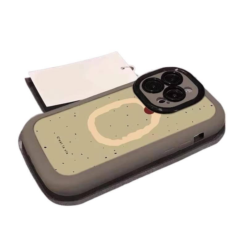 Double-Layer Case | Brown | Silicone | Double-Layer Design | Drop Protection | Shockproof Cover for iPhone XS - Image 4