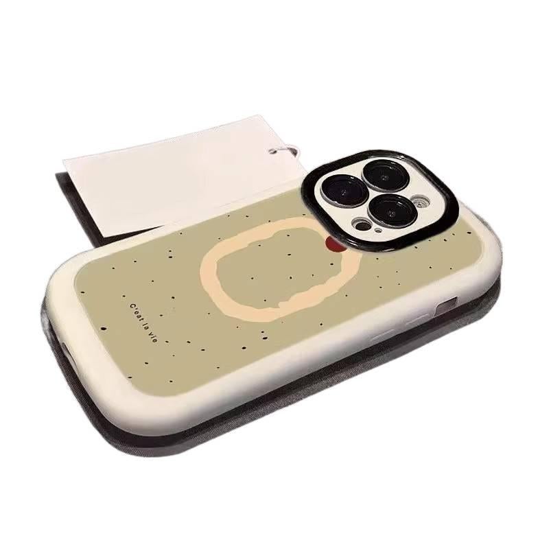 Double-Layer Case | Brown | Silicone | Double-Layer Design | Drop Protection | Shockproof Cover for iPhone XS - Image 3