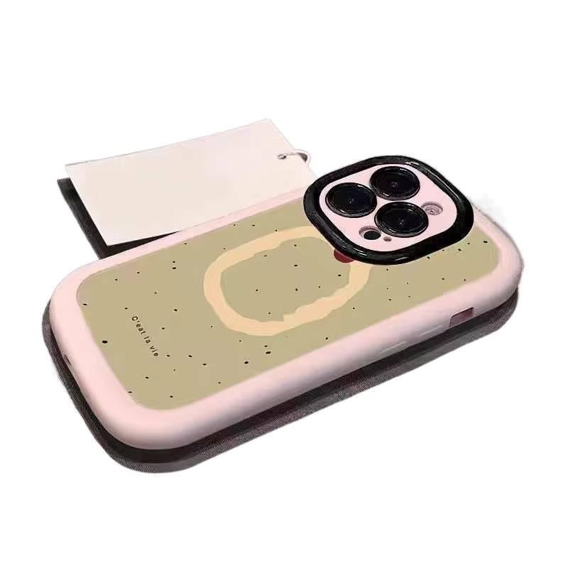 Double-Layer Case | Brown | Silicone | Double-Layer Design | Drop Protection | Shockproof Cover for iPhone XS - Image 2