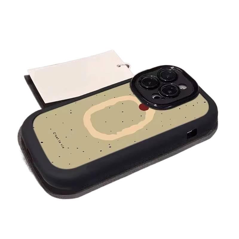 Double-Layer Case | Brown | Silicone | Double-Layer Design | Drop Protection | Shockproof Cover for iPhone XS - Image 5