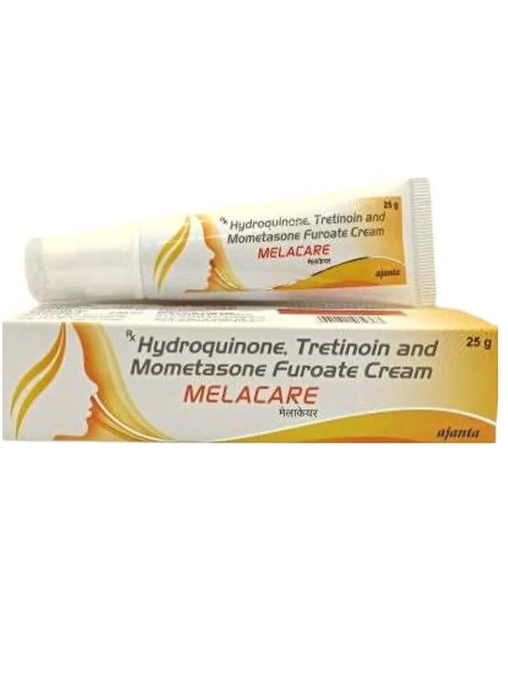 Melacare Facial Cream for treating melasma, dark spots, hyperpigmentation, and wrinkles, 25g