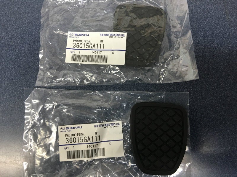 Subaru 36015GA111 19732025 Brake Clutch Pedal Pads Forester Impreza Legacy Outback WRX Crosstrek Set of 2 Genuine OEM