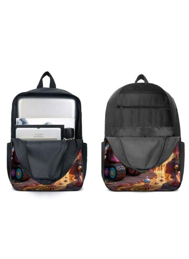 Bright Li Fire Backpacks + handbags + stationery bags | Back-to-school season/festival gifts | Cartoon bag three-piece set, easy to deal with various occasions (available for students, children, friends outings, mountain climbing, school, etc.) - 57 - Image 4