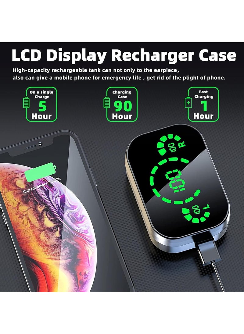General Wireless Earbuds, Bluetooth 5.3 In-Ear HeadphonesBuilt-in Microphone, Hi-Fi Stereo Sound, LCD Charging Case, In-Ear Headphones with LED Display Touch Controls for Sports, Work, Gym  - Image 5