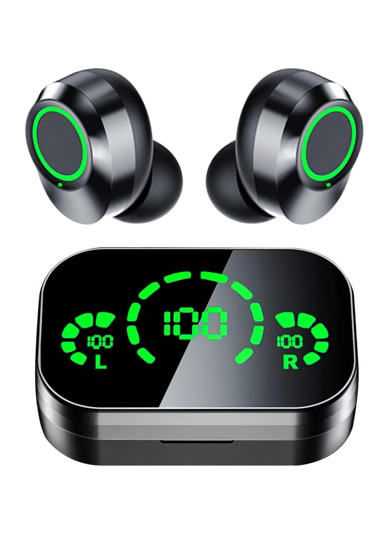 General Wireless Earbuds, Bluetooth 5.3 In-Ear HeadphonesBuilt-in Microphone, Hi-Fi Stereo Sound, LCD Charging Case, In-Ear Headphones with LED Display Touch Controls for Sports, Work, Gym  - Image 1