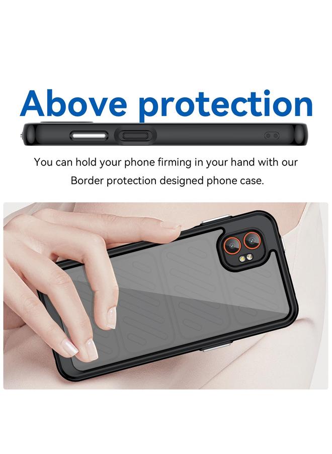 اس-توب جراب لهاتف Samsung Galaxy Xcover 7 Pro من سلسلة ملونة من الأكريليك الهجين المصنوع من مادة TPU - Image 4