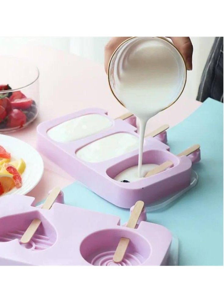 Silicone ice cream molds for fun preparation of fruit and juice ice cream  - Image 2