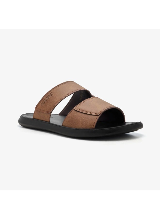 NDURE Men's Double Strap Slide Sandals, Black Sole, Casual Slip-On - Image 5