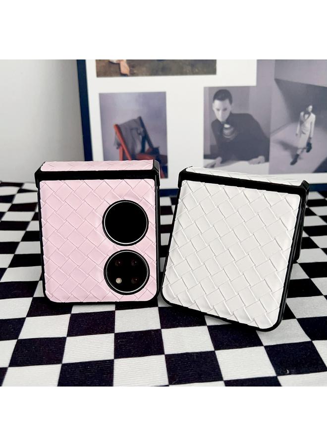 اس-توب جراب لهاتف Huawei P50 Pocket، جراب قابل للطي من مادة البولي يوريثان، منسوج وملمس ناعم - Image 4